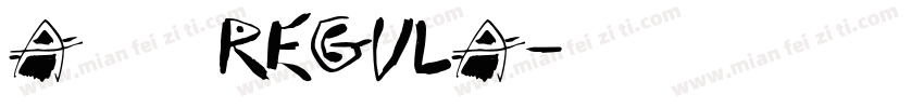 A书法英文 Regula字体转换